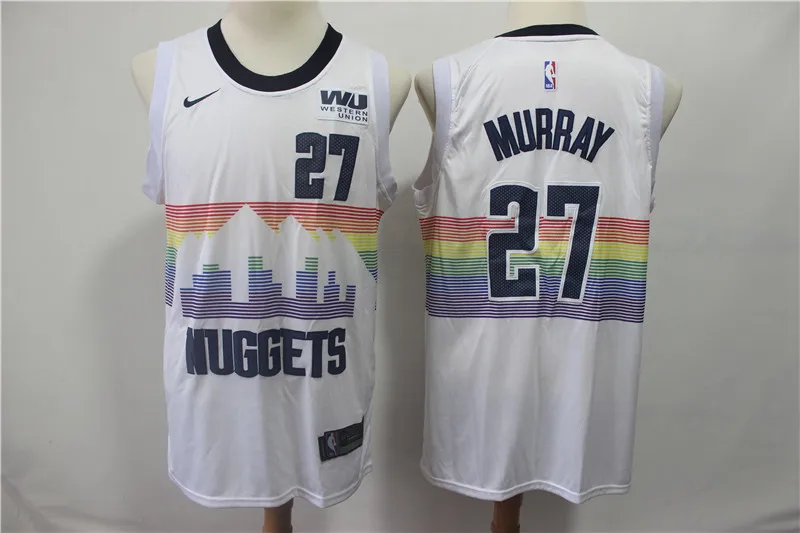 Мужской Женский Молодежный бейсбольный мяч Денвер Аллен Айверсон Dikembe Mutombo Nikola Jokic 15 Jamal Murray майки - Цвет: As photo