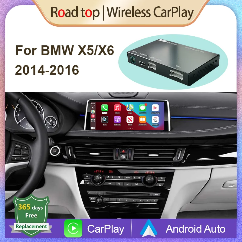 Wireless Apple Carplay Android Auto Decoder For Bmw X5 F15 X6 F16 20142017 X1 F48 20162017with