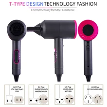 Фен для волос 2000, профессиональный фен для волос, маленький мини фен 110 В, фен для волос с Ионической вилкой США, портативный фен для ванной комнаты