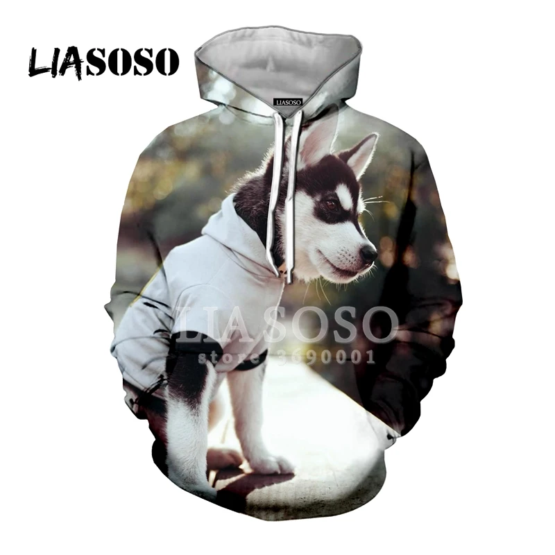 12 LIASOSO,, забавные, милые, сибирские собаки хаски, животные, повседневные, 3D принт, для женщин и мужчин, толстовки с капюшоном, толстовки, хип-хоп, Харадзюку, X0065 - Цвет: 12