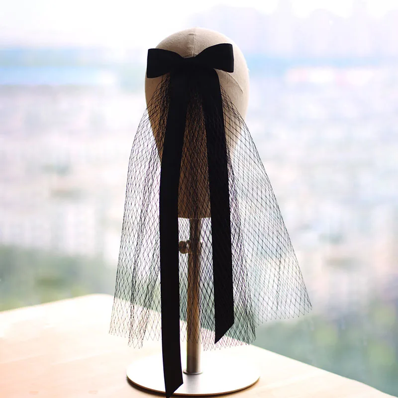 Shoulder Length Bowkot Style Wedding Veils With Comb White Bridal Veils Wedding Accessories For Bride Bridal Veil
