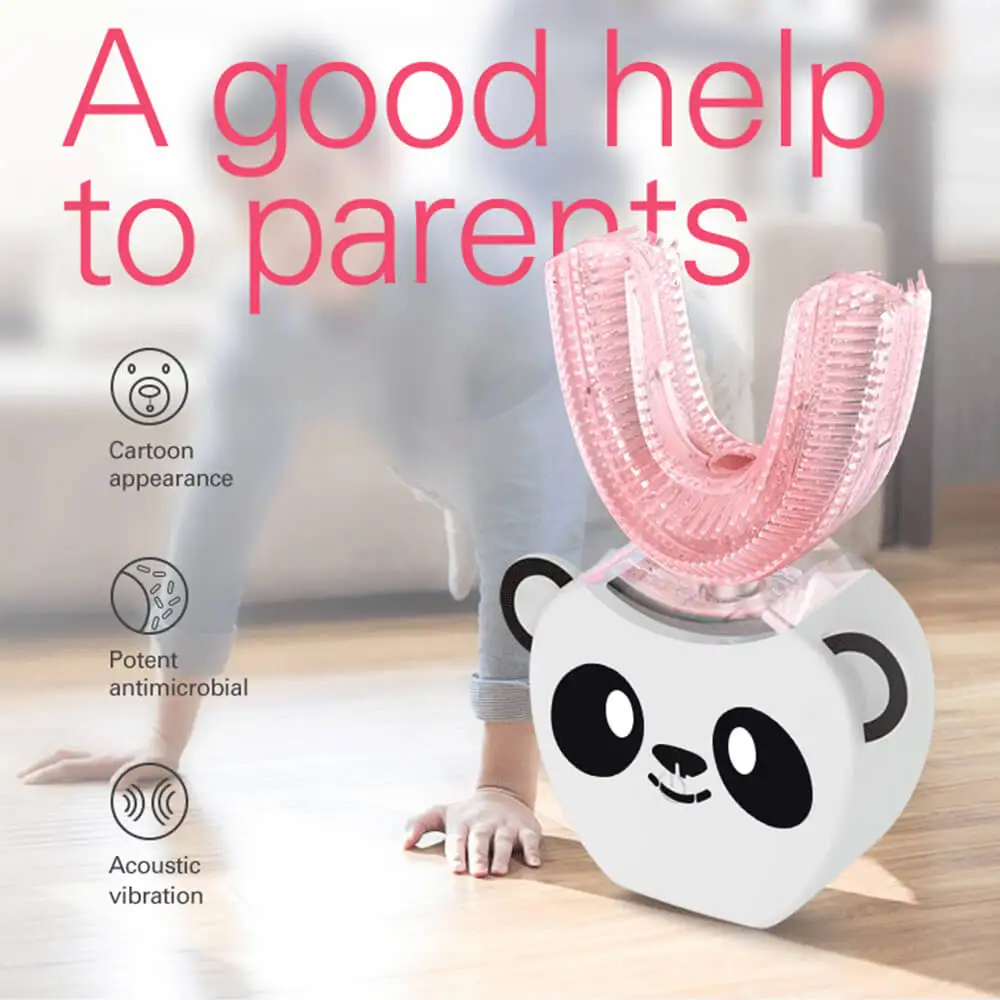 360 Degree Automatic Sonic Electric Toothbrush Children Teeth Whitening Intelligent Blue Light USB U Type 2 Modes Cleaning 360 Degree Automatic Sonic Electric Toothbrush Children Teeth Whitening Intelligent Blue Light USB U Type 2 Modes Cleaning