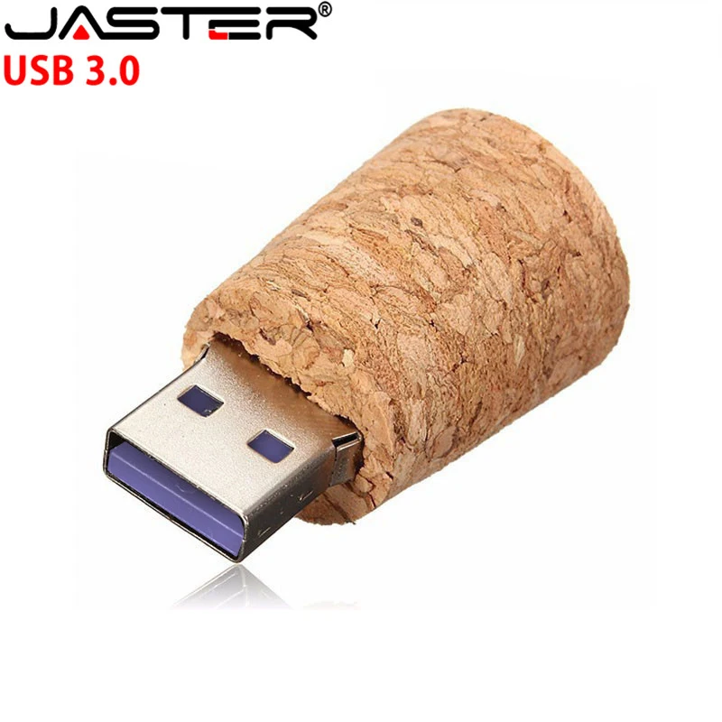 JASTER USB 3,0, Новое поступление, портативная бутылка, карта памяти, стеклянная бутылка, usb флеш-накопители, деревянная пробковая флешка, 4 ГБ, 8 ГБ, 16 ГБ