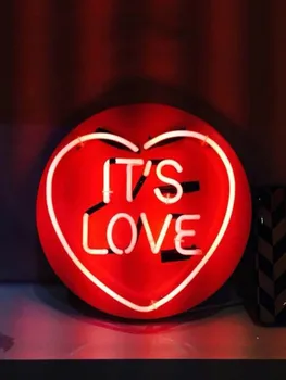 

IT IS LOVE Neon Light Signs Glass tube neon lamp decoration light custom luces decoration LIGHT led solar light