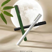 

Luxury Quality Fountain Pen For Students Minimalist Silver Color Metal Pens Sets Stationery Office School Supplies Drop Shipping