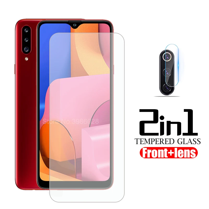 

2-in-1 Tempered Glass For Samsung a 20s a20s glass Screen Protector camera lens glas for samsung galaxy a20e a20 a 20s 20e a207f
