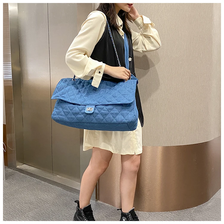 Oversized Women shoulder Bag Nylon Fabric Huge Size Handbag Fashion Larger Shopper Bag Luxury Women Bags Designer Totes 2020 New