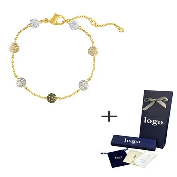 

SWA 2019 Exquisite High Quality Bracelet Multicolor Bubble Shape Crystal Ladies Bracelet Send Girlfriend Anniversary Gift
