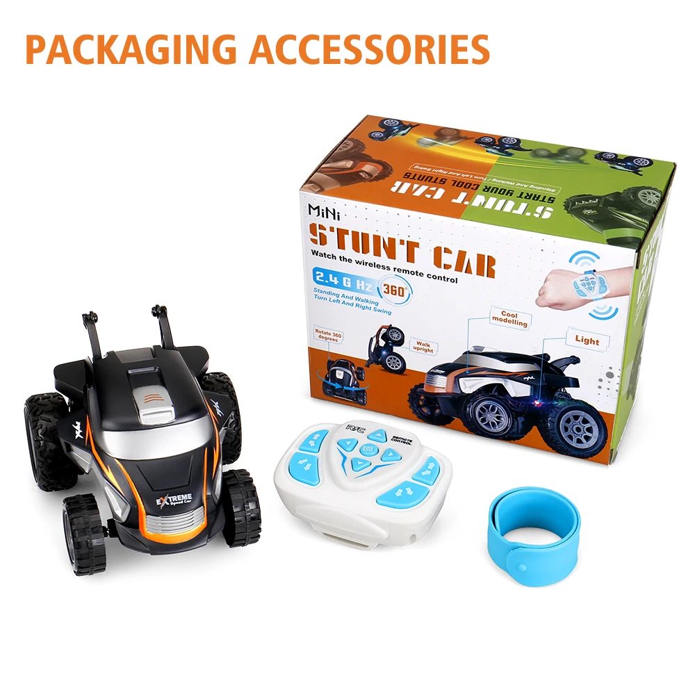 Outerman RC Car Mini Stunt Car 360 Degree Rotating 2.4Ghz Wireless Watch 1:24 Remote Control Car With Cool Lights Kids Toys Gift Outerman RC Car Mini Stunt Car 360 Degree Rotating 2.4Ghz Wireless Watch 1:24 Remote Control Car With Cool Lights Kids Toys Gift