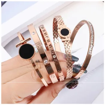 

30 Pcs/lot luxury fashion mix color women stainless steel bangles lot top quality jewelry bangles wholesale 1030-04