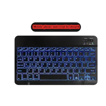 

7inch10inch ultra-thin mini Illuminated wireless bluetooth keyboard for tablet laptop Desktop computer support IOS Android phone