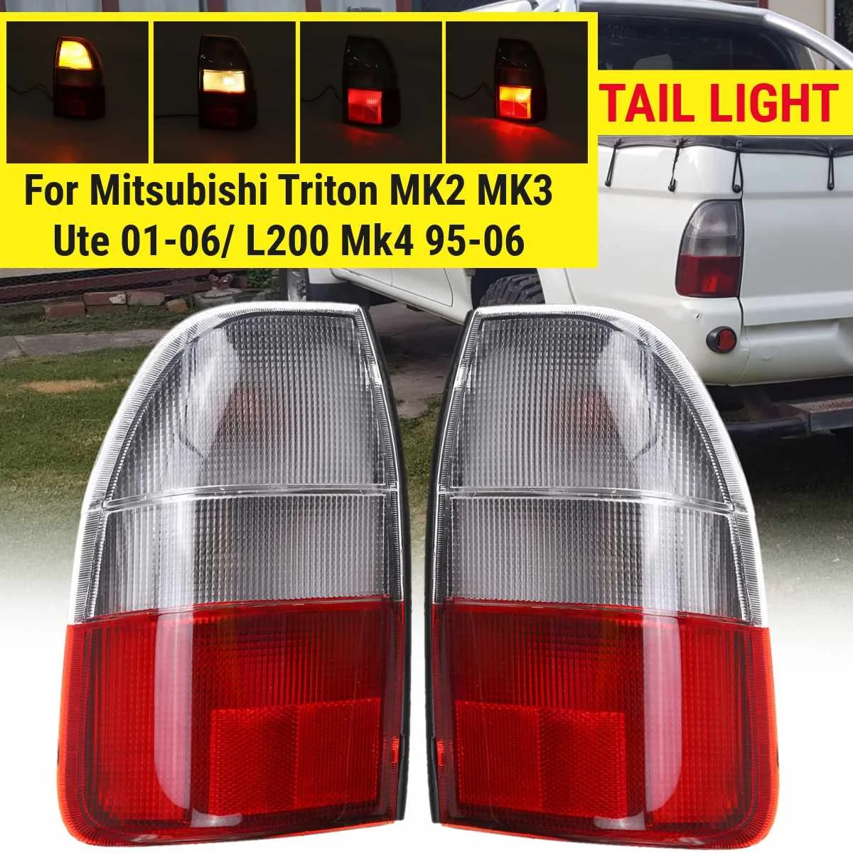Задсветильник задний тормоз стоп-сигнал для Mitsubishi Triton MK Series 2 &amp 3 Ute 2001-2006/ L200 Mk4