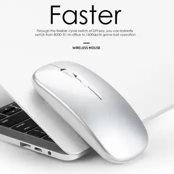 

Wireless Mouse Optical Mouse Gaming Silent 1600DPI Adjustable Ultra-thin Lightweight Mice for Computer PC with USB Receiver