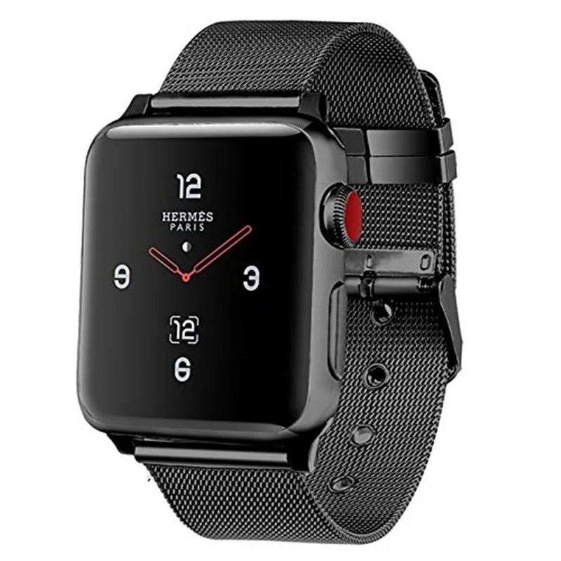 Ремешок Миланская петля для iWatch series 1/2/3/4/5 плетеный браслет из нержавеющей стали