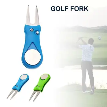 

Golf Repair Fork Golf Greens Fork Kit Accessories Trainging Aids 2color ABS Plastic Durable Golf Pitchfork Portable Practical