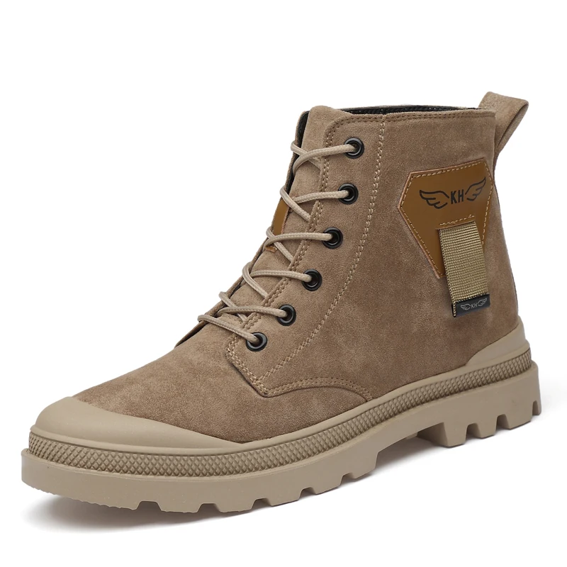 

2019 Fashions Men Shoes Warm Casual Leather Non-slip Men Ankle Boots Winter Plus Size Men Leather Shoes British Style Footwear