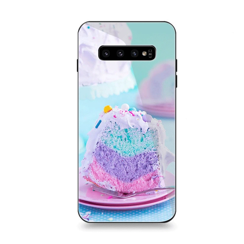 Чехол для телефона Стекло для samsung A70 A50 A30 A40 A20 A60 A10 S7 край S8 S9 S10 Plus Note 8 9 Крышка для торта