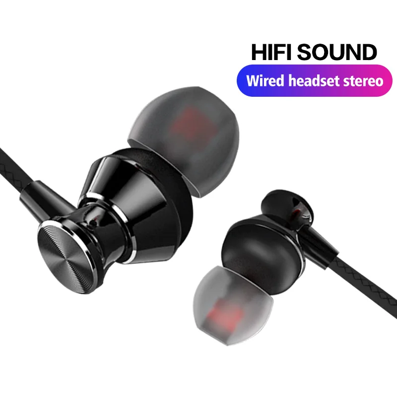 FONKEN-auriculares estéreo con cable para Xiaomi, cascos deportivos impermeables con Control de graves para música, para Samsung y Huawei