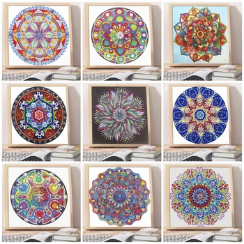 

AZQSD Diamond Painting Icon Special Shape Full Kit DIY Diamond Embroidery Mosaic Mandala Home Decor 24x24cm Handmade Gift