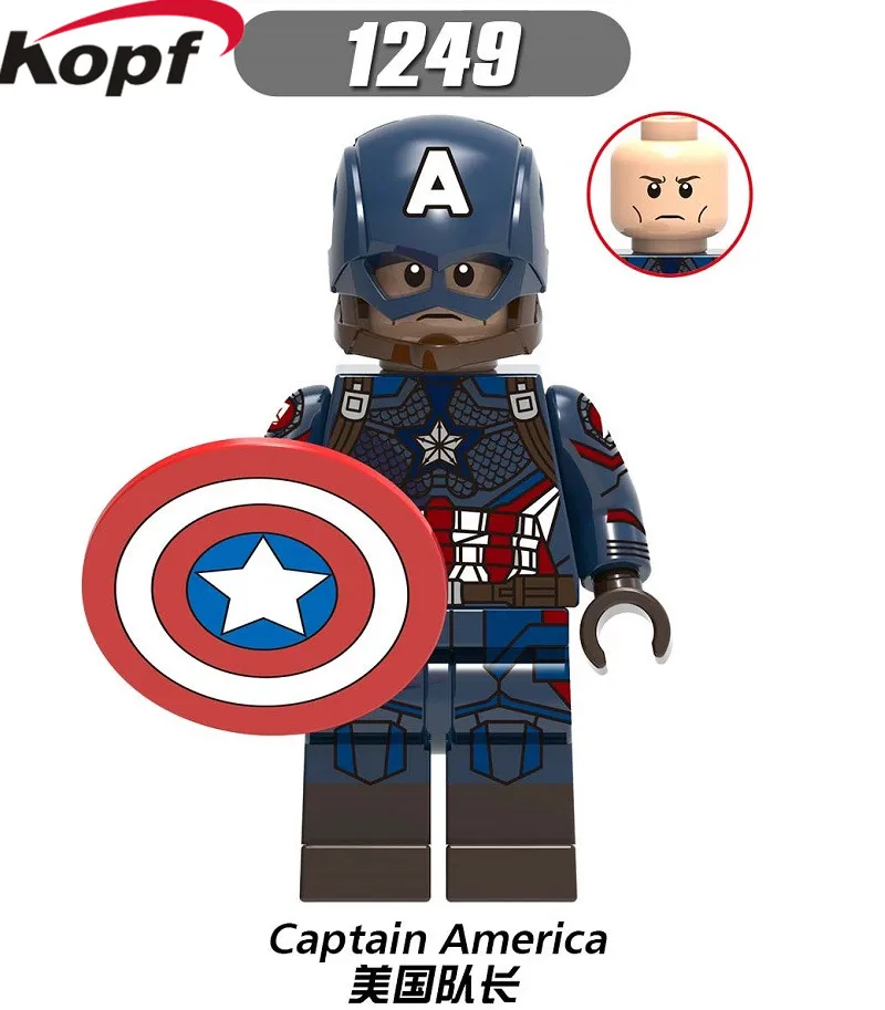 Single Sale Building Blocks Avengers 4 Endgame Super Heroes Iron Man Nebula War Machine Thor Figure For Children Gift Toys X0258 - Цвет: 1249 Without Box