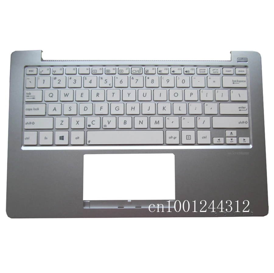 Для ASUS X201 X201E Упор для рук верхний чехол клавиатура ободок крышка серебро