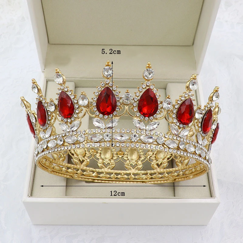 30 Options Crystal Tiaras Bride Wedding Crown Royal Queen King Round Diadem Bridal Headpiece Pageant Hair Jewelry Head Accessory 2