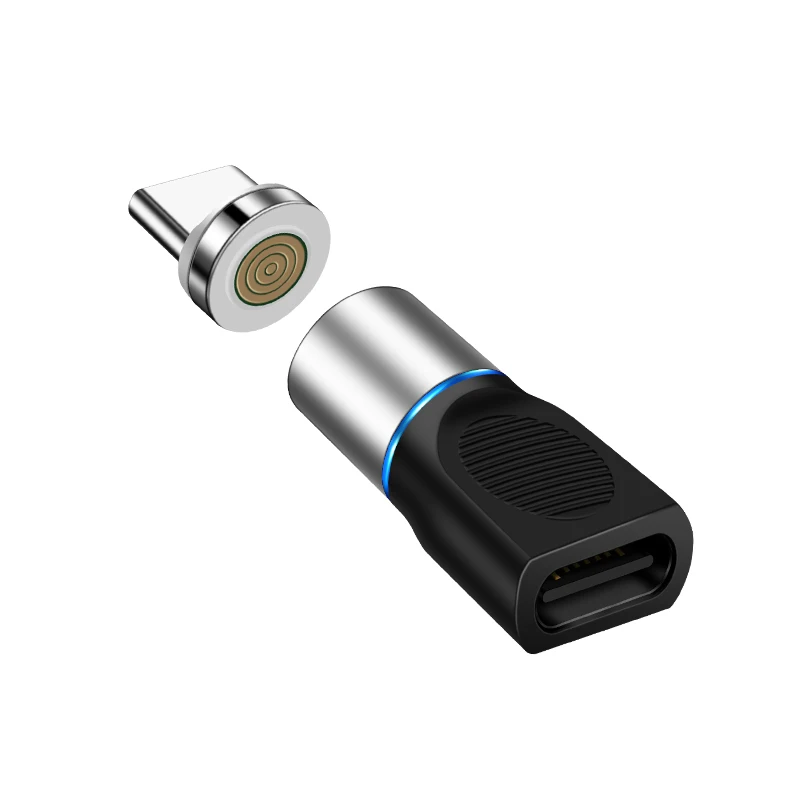 Микро-Тип usb C преобразования с магнитным адаптером для iPhone/Android 3-в-1 линии передачи данных конвертер адаптер Micro usb-type C - Цвет: silver  Tybe-c
