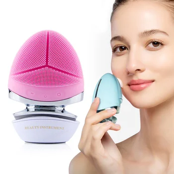 

Microcurrent Face Lifting Cleaner for Machine Massage Device Silicone Facial Cleansing Brush Massager Skin Care Beauty Tool