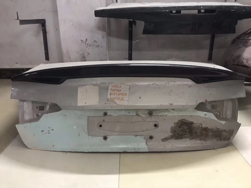 A4 B9 спойлер из углеродного волокна/FRP задний Багажник крыло HK стиль для Audi A4 B9 4 Двери Седан Багажник крыло