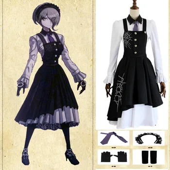 

Danganronpa V3: Killing Harmony Kirumi Tojo Cosplay Costume Maid Dress Halloween Carnival Costumes Maid dress school uniform