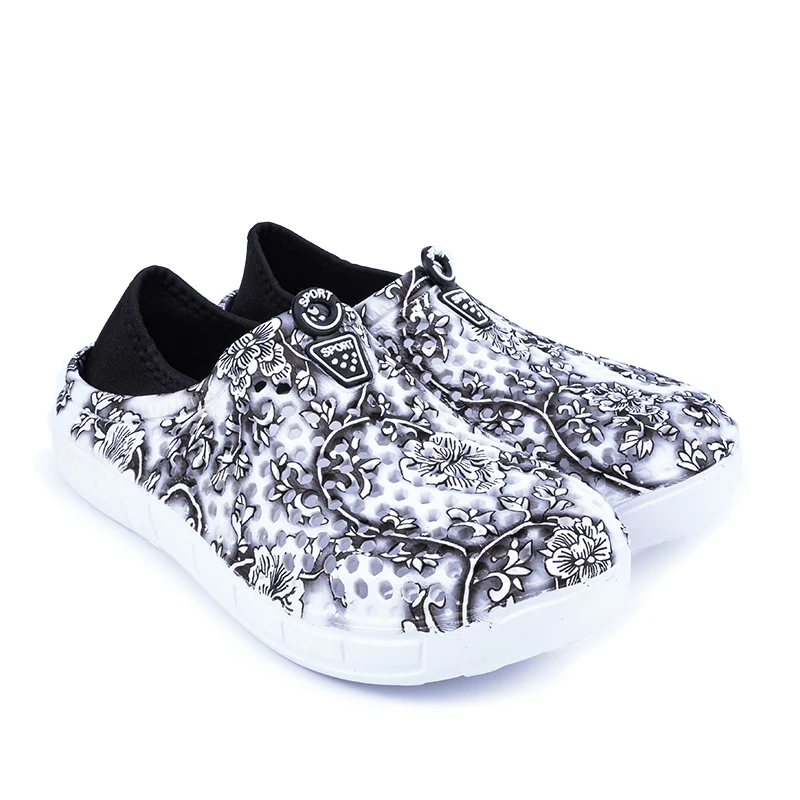 Новые туристические сандалии calzado mujer chinelo feminino crocks sandalias Мужская обувь zapatos mujer kedsfs+ мужские - Цвет: Серый