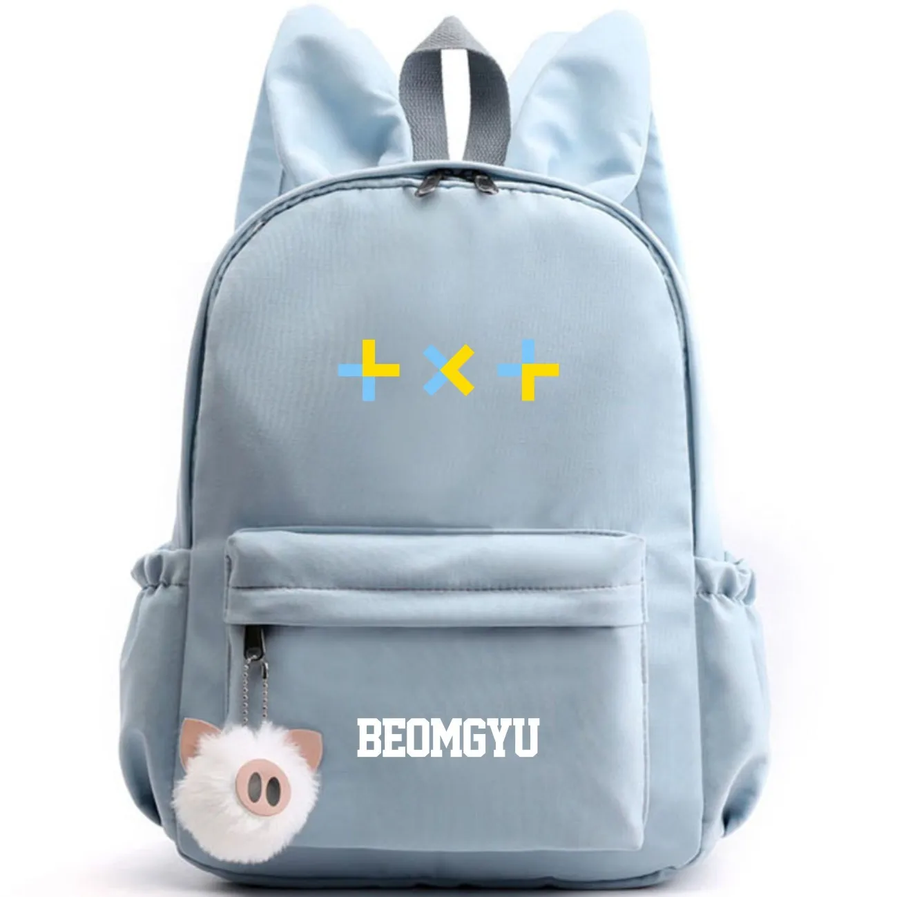 Kpop Group TXT Tomorrow X Together Women Cute Backpack Nylon School Bags for Teenage Girls Pink Bookbag Kawaii Small Bagpack