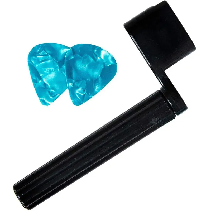 

String Stool + 2 Picks Premium Crank for Guitar String A Western Guitar, Classical Guitar, Electric Guitar or Acoustic Guitar Bl