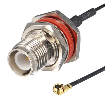 

(10 pieces/lot)Extension Cord RP TNC female (male pin) bulkhead O-ring to ufl/IPX female Jack connector pigtail cable