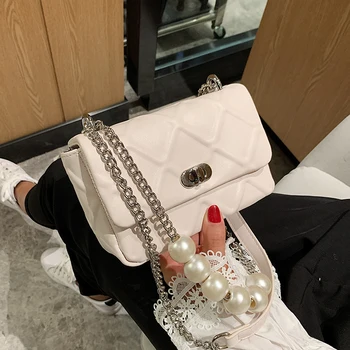 

Messenger Bags Fashion Chains Cross Body Bags Single Shoulder Portable Large Capacity Bags Simple Small Square Bags Louis Brand