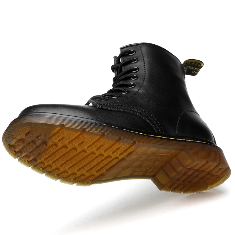 Новые мужские ботинки на шнуровке мужская обувь мотоциклетные ботинки для взрослых Теплые ботильоны зимняя обувь мужская обувь размера плюс 47 48