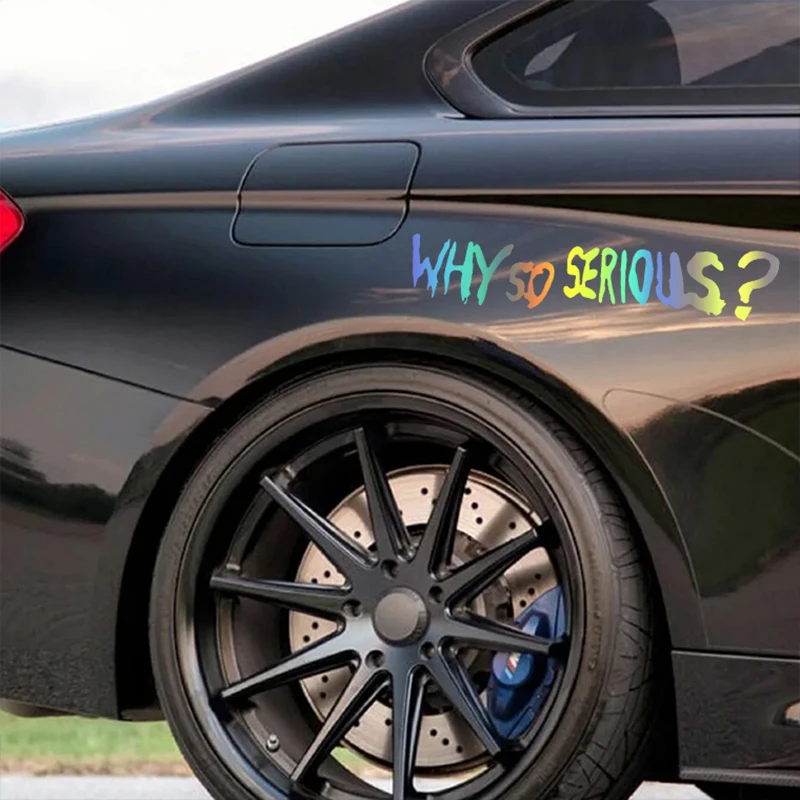 Car Sticker 31402# Various Sizes Colors Vinyl Decal Why So Serious? Car Sticker Waterproof Auto Decors on Bumper Rear Window Biker Helmet