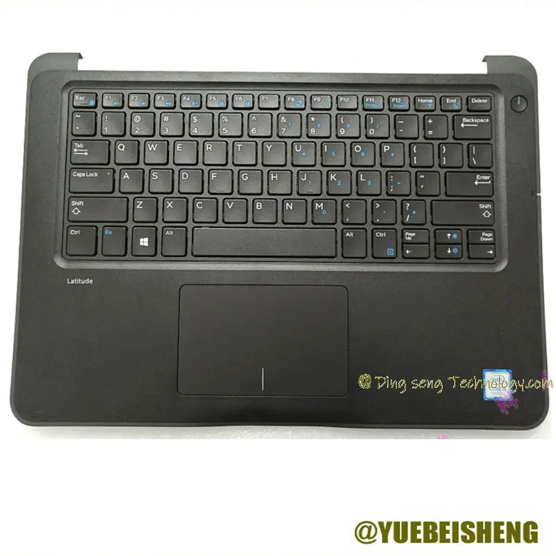 

YUEBEISEHNG 95%NEW/Org For Dell latitude 3380 E3380 Palmrest US keyboard upper cover Touchpad Assembly 05505V