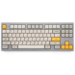 Jeu de capuchons de touches pour clavier mécanique, profil dsa, 1980 touches, PBT, plastique rétro, beige, gris, jaune, gh60, xd64, xd84, xd96, 87, 104 