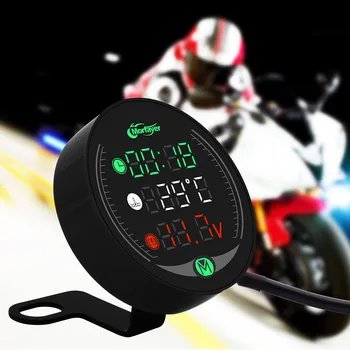 

Motorcycle Tester LED Display Waterproof Voltmeter Multifunction Meter For Honda Hornet CB600 CB919 CBR600 F2 F3 F4 F4i NC 700S