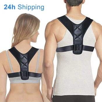

Back Posture Corrector Belt Adjustable Clavicle Spine Men Women Upper Back Shoulder Lumbar Posture Correction