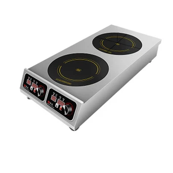 Best Commercial Electric Stove Double Induction Cooker High Power 3500w Furnace Noodle Cooker Induction Cooking Machine
