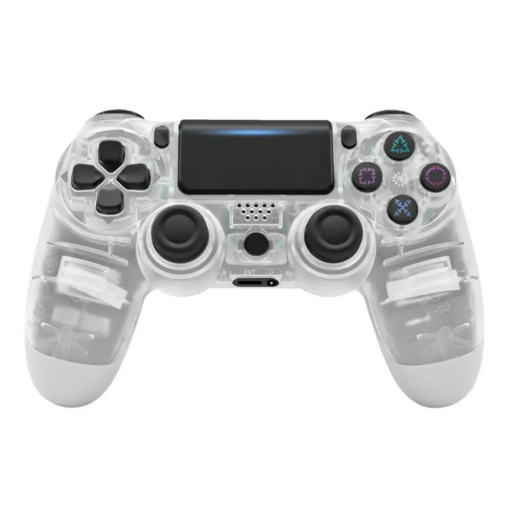 Беспроводной контроллер Bluetooth 4,0 Dual Shock джойстик геймпады для playstation 4 PS4 Геймпад - Цвет: Clear white