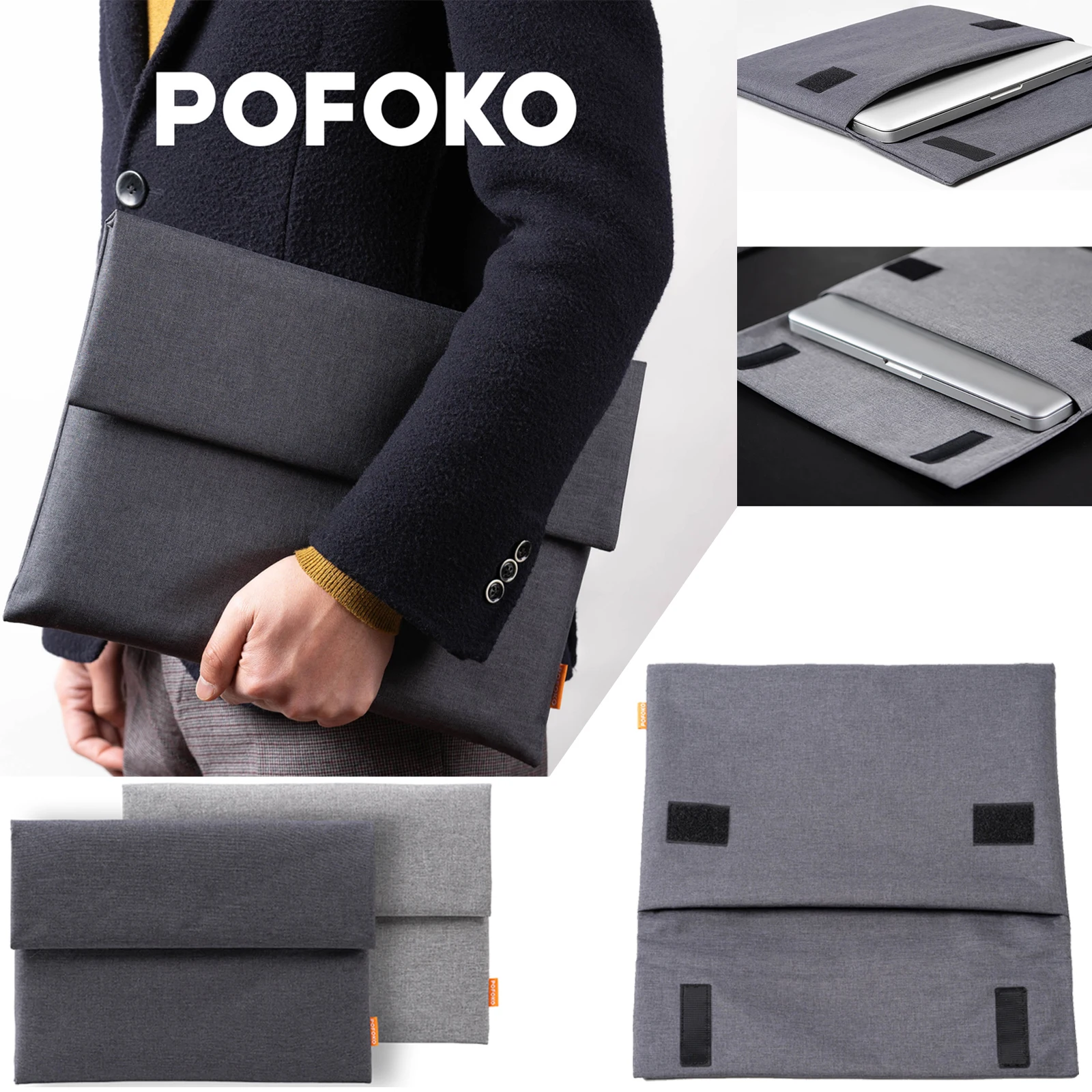 Shyueda POFOKO A200 Водонепроницаемый ноутбук сумка чехол для MacBook Air Pro Retina 13 14 15 дюймов microsoft Surface Pro 3, 4, 5, 6, 12 13,5 15 дюймов