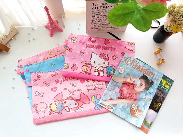 5 шт. мультфильм KT My Melody Две звезды Микки Минни Человек-паук подарок сумка для хранения мелочей Органайзер на молнии