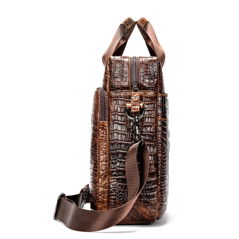 WESTAL, сумка-мессенджер, мужская сумка на плечо, натуральная кожа, повседневные мужские портфели для ноутбука, мужские деловые сумки из кожи аллигатора для мужчин 5555