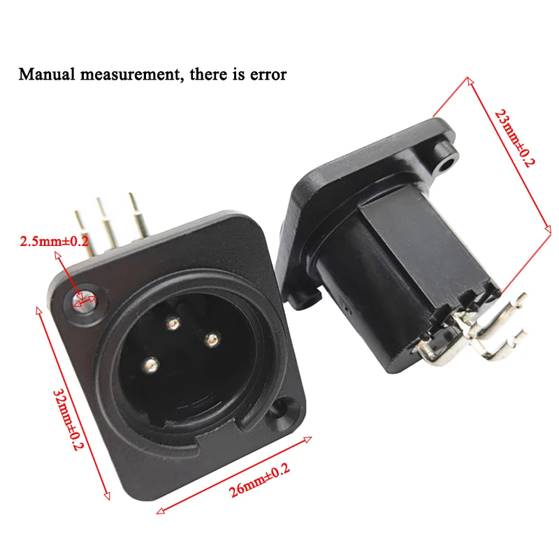 3Pin XLR штекер гнездо пластиковая панель шасси модуль установлен для динамика микрофонный конвертер