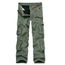 Новинка, мужские теплые зимние брюки-карго, повседневные мужские штаны с карманами, военный комбинезон, мужские уличные брюки
