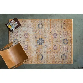 

Apex Himalayan 5 'x 8' Polypropylene Orange Area Rug