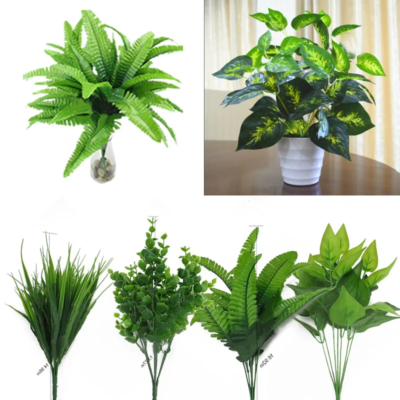 

Simulation Plant Fake Plastic Home Garden Decor Plants Home Floral Decor 30cm Artificial Bush Bush Office Indoor Outdoor Leaf